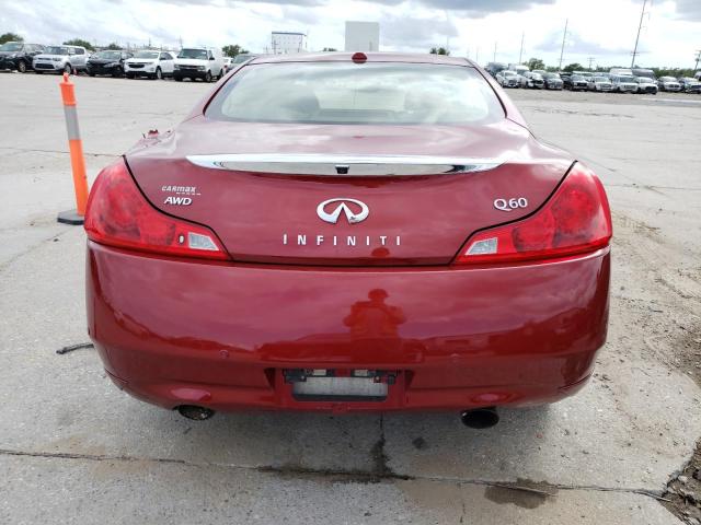 JN1CV6EL8FM890613 - 2015 INFINITI Q60 JOURNEY MAROON photo 6