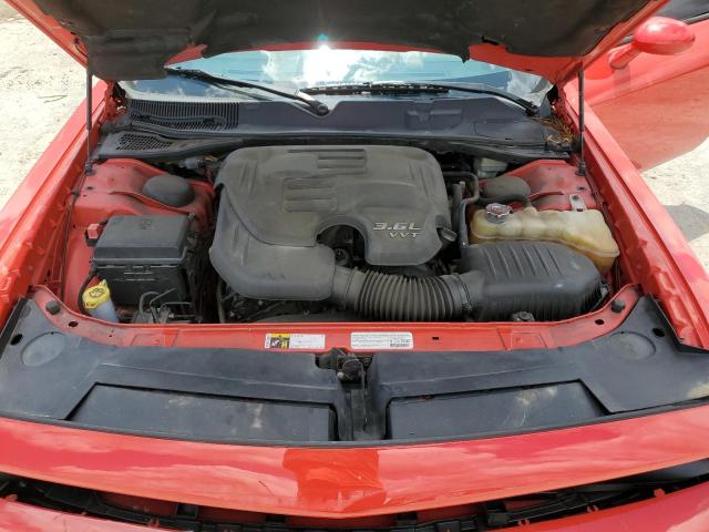 2C3CDYAG2EH208755 - 2014 DODGE CHALLENGER SXT RED photo 11