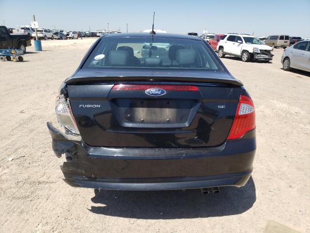 3FAHP0HA4CR233899 - 2012 FORD FUSION SE BLACK photo 6