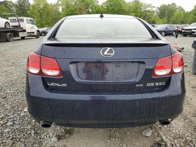 JTHCE96SX80016471 - 2008 LEXUS GS 350 BLUE photo 6