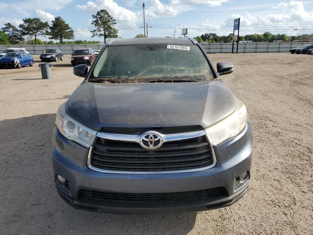 5TDKKRFH8GS128188 - 2016 TOYOTA HIGHLANDER XLE 蓝色 照片 5