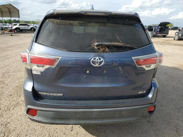 5TDKKRFH8GS128188 - 2016 TOYOTA HIGHLANDER XLE 蓝色 照片 6