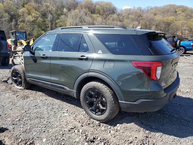 1FMSK8JH7MGC17625 - 2021 FORD EXPLORER TIMBERLINE GREEN photo 2