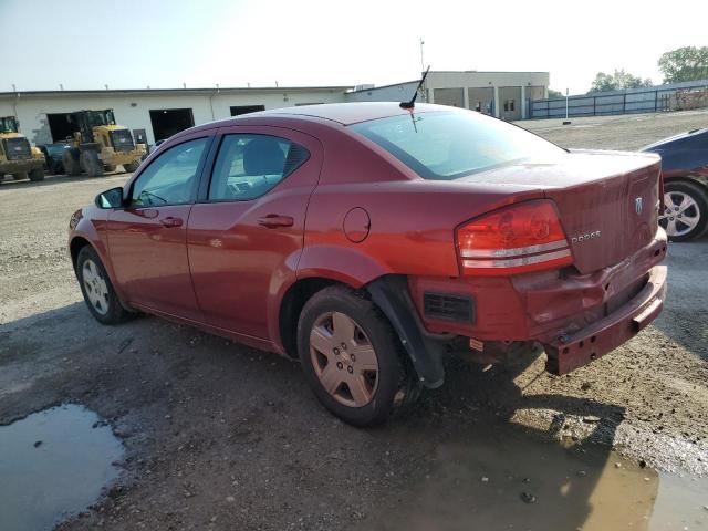 1B3CC4FB7AN202876 - 2010 DODGE AVENGER SXT RED photo 2