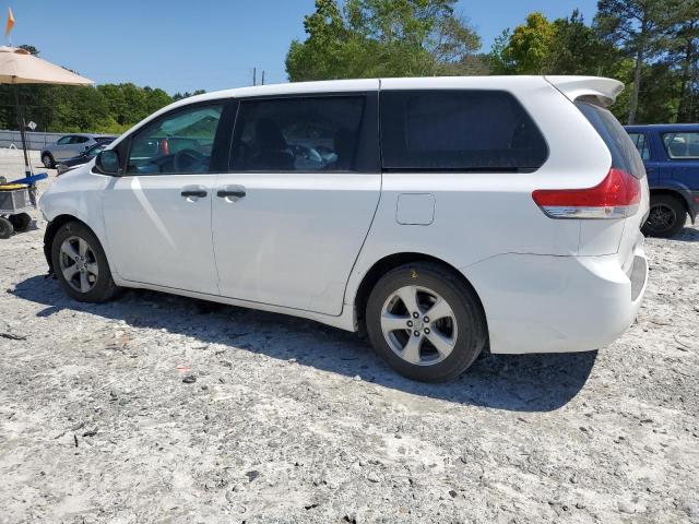 5TDZK3DC2CS241504 - 2012 TOYOTA SIENNA WHITE photo 2