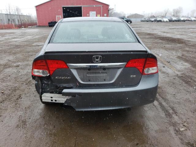 2HGFA1F60BH008947 - 2011 HONDA CIVIC LX-S GRAY photo 6