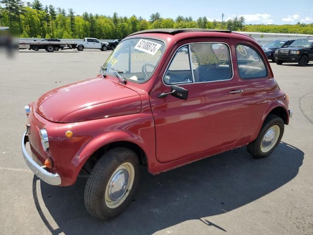 110F1408191 - 1967 FIAT 500 BURGUNDY photo 1