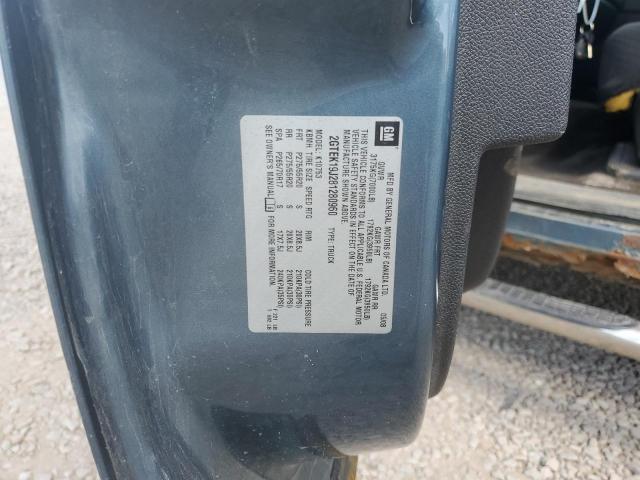 2GTEK19J281280960 - 2008 GMC SIERRA K1500 BLUE photo 12