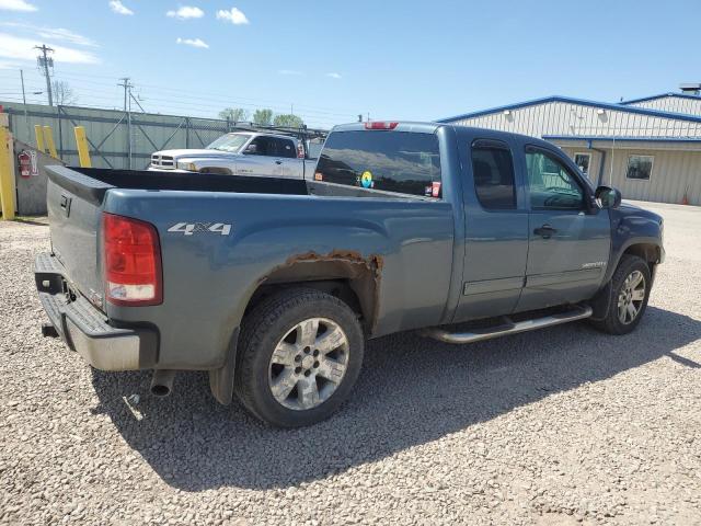 2GTEK19J281280960 - 2008 GMC SIERRA K1500 BLUE photo 3