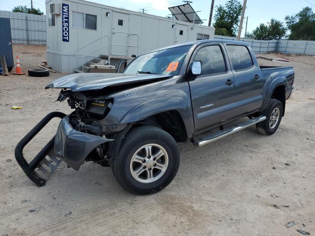5TFJU4GN5FX083006 - 2015 TOYOTA TACOMA DOUBLE CAB PRERUNNER GRAY photo 1