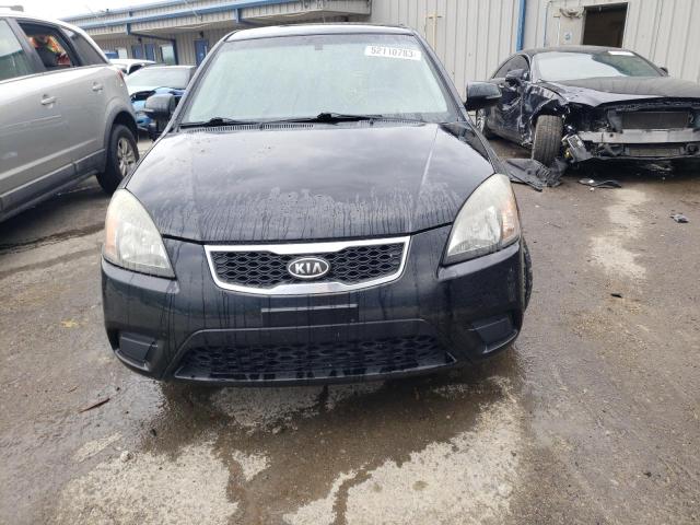 KNADH4A35B6913831 - 2011 KIA RIO BASE BLACK photo 5