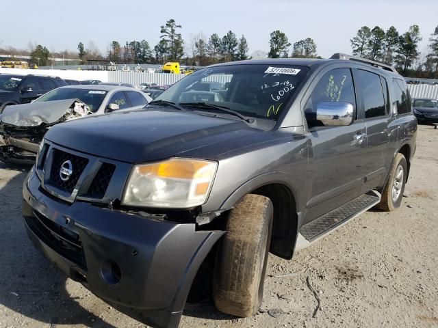 5N1BA0ND6BN606003 - 2011 NISSAN ARMADA SV GRAY photo 2