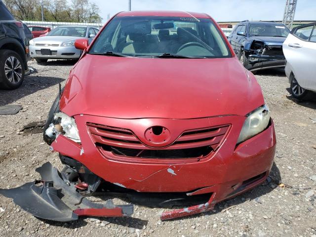 4T1BE46K78U260695 - 2008 TOYOTA CAMRY CE RED photo 5