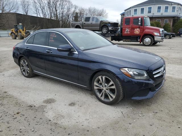 WDDWF4JB8GR151373 - 2016 MERCEDES-BENZ C 300 BLUE photo 4