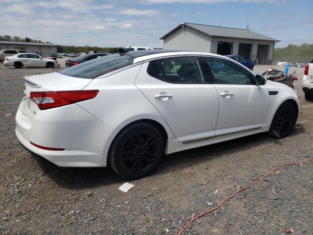 5XXGR4A63DG128350 - 2013 KIA OPTIMA SX WHITE photo 3