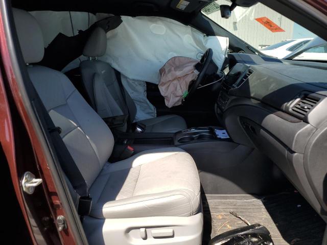 5FNYF7H58KB009947 - 2019 HONDA PASSPORT EXL MAROON photo 7