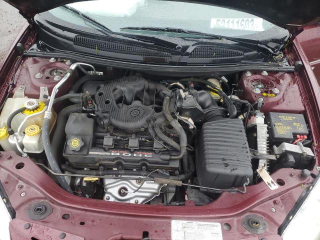 1B3AJ46U61N686960 - 2001 DODGE STRATUS SE MAROON photo 11