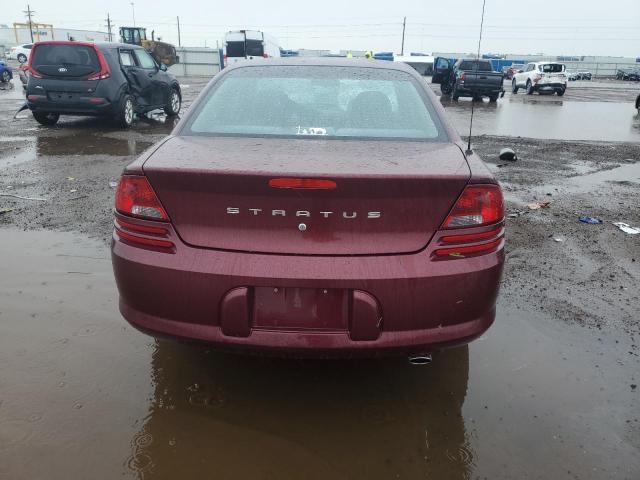 1B3AJ46U61N686960 - 2001 DODGE STRATUS SE MAROON photo 6