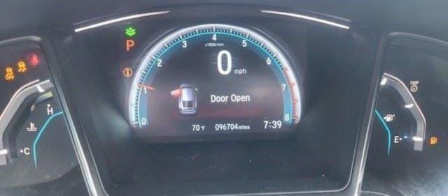 SHHFK7H70HU410002 - 2017 HONDA CIVIC EXL ნაცრისფერი ფოტო 8