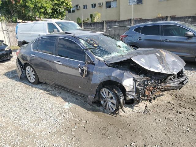 1HGCR2F84EA291228 - 2014 HONDA ACCORD EXL GRAY photo 4