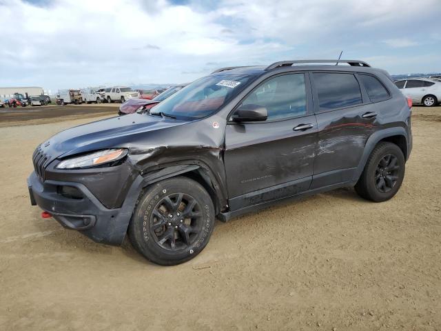 1C4PJMBS1EW267783 - 2014 JEEP CHEROKEE TRAILHAWK CHARCOAL photo 1