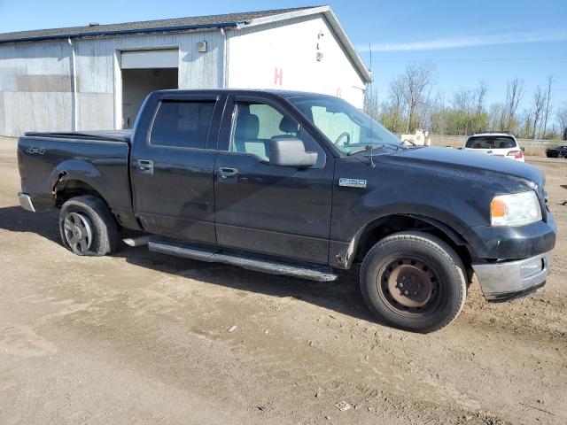 1FTPW14534FA24028 - 2004 FORD F150 SUPERCREW BLACK photo 4