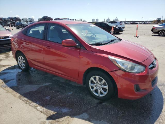 KMHCT4AE1DU463281 - 2013 HYUNDAI ACCENT GLS RED photo 4