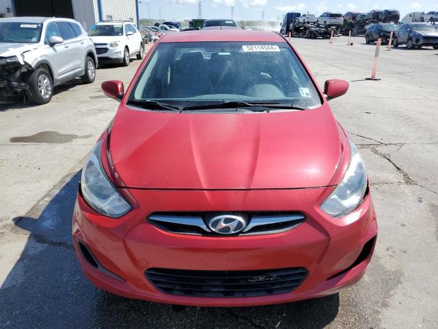 KMHCT4AE1DU463281 - 2013 HYUNDAI ACCENT GLS RED photo 5