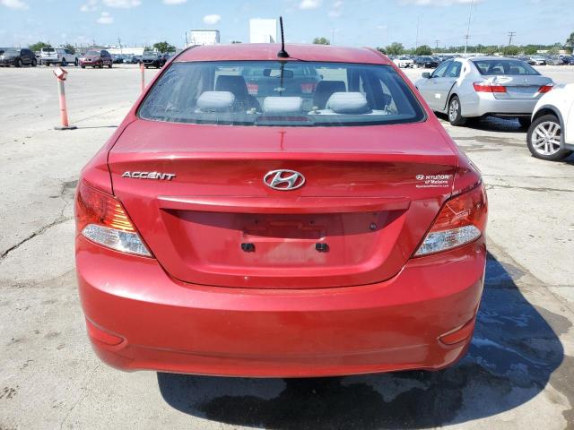 KMHCT4AE1DU463281 - 2013 HYUNDAI ACCENT GLS RED photo 6