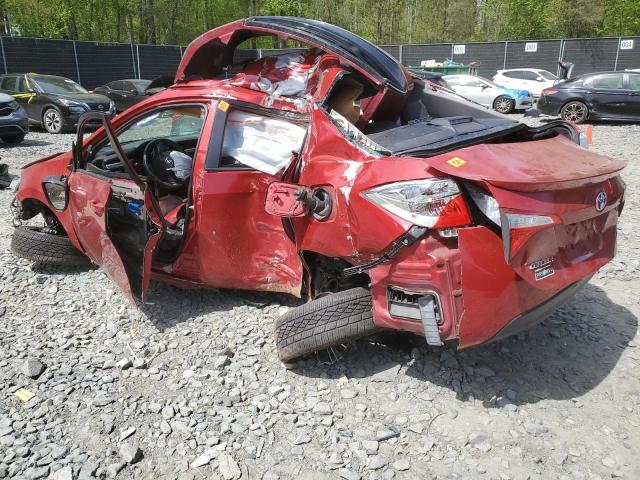 2T1BURHEXGC620694 - 2016 TOYOTA COROLLA L RED photo 2