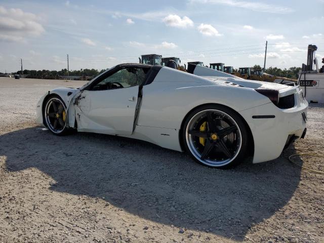 ZFF68NHA4D0189689 - 2013 FERRARI 458 SPIDER WHITE photo 2