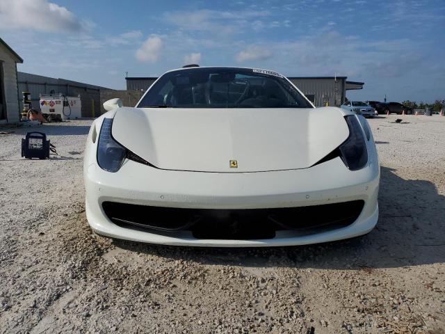 ZFF68NHA4D0189689 - 2013 FERRARI 458 SPIDER WHITE photo 5