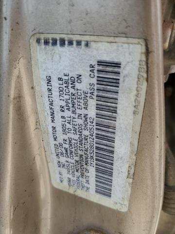 1Y1SK52801Z405142 - 2001 CHEVROLET GEO PRIZM BASE TAN photo 12