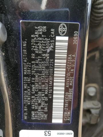 4T1G11AK8PU087226 - 2023 TOYOTA CAMRY SE NIGHT SHADE BLACK photo 12