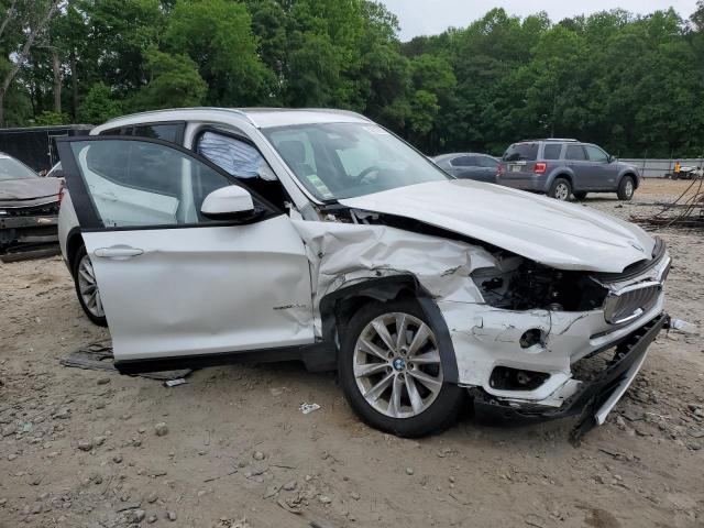 5UXWZ7C31H0X43002 - 2017 BMW X3 SDRIVE28I WHITE photo 4
