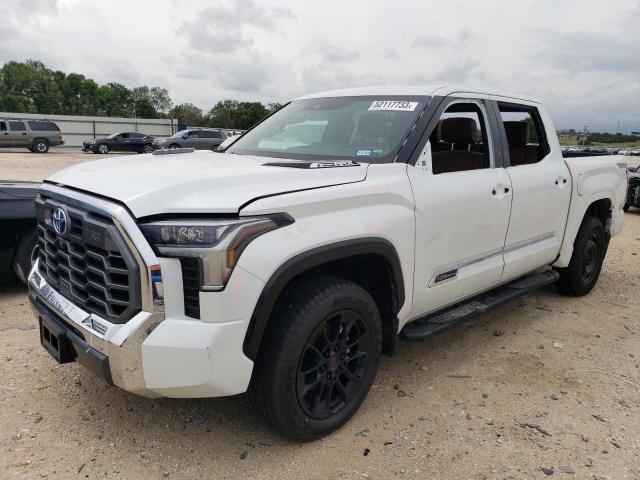 5TFMC5DB3PX013862 - 2023 TOYOTA TUNDRA CREWMAX PLATINUM WHITE photo 1