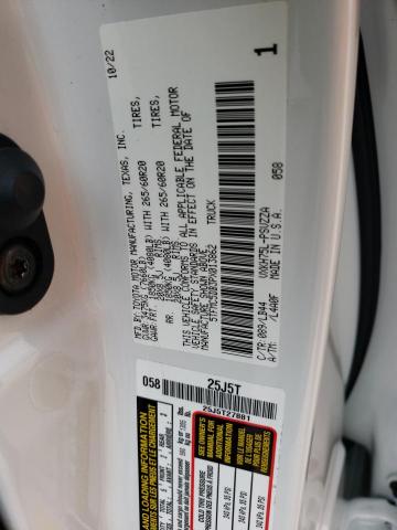 5TFMC5DB3PX013862 - 2023 TOYOTA TUNDRA CREWMAX PLATINUM Weiß Foto 12