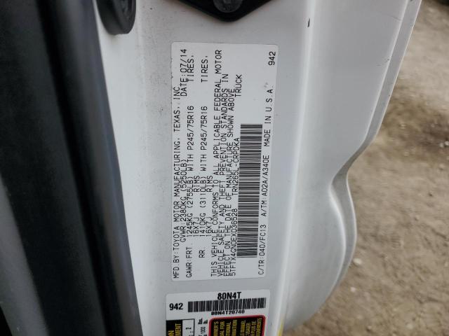 5TFTX4GN0EX036528 - 2014 TOYOTA TACOMA PRERUNNER ACCESS CAB WHITE photo 13