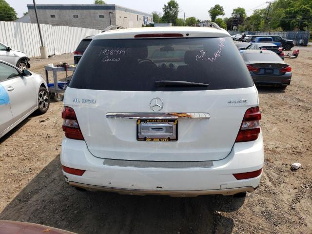 4JGBB8GB5BA683881 - 2011 MERCEDES-BENZ ML 350 4MATIC WHITE photo 6