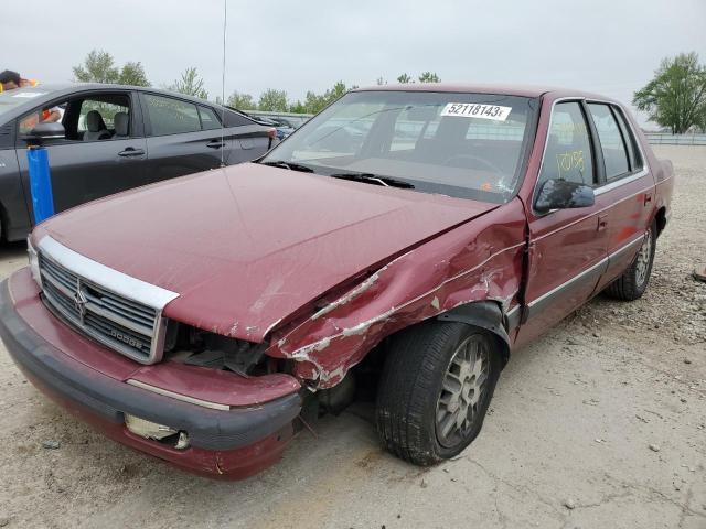 1B3BA56K9KF462392 - 1989 DODGE SPIRIT LE RED photo 1