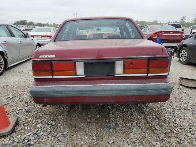 1B3BA56K9KF462392 - 1989 DODGE SPIRIT LE RED photo 6