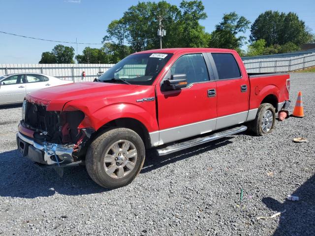 1FTEW1C82AFD71252 - 2010 FORD F150 XLT SUPERCREW RED photo 1
