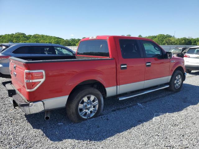 1FTEW1C82AFD71252 - 2010 FORD F150 XLT SUPERCREW RED photo 3