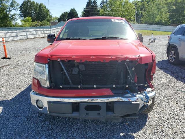 1FTEW1C82AFD71252 - 2010 FORD F150 XLT SUPERCREW RED photo 5