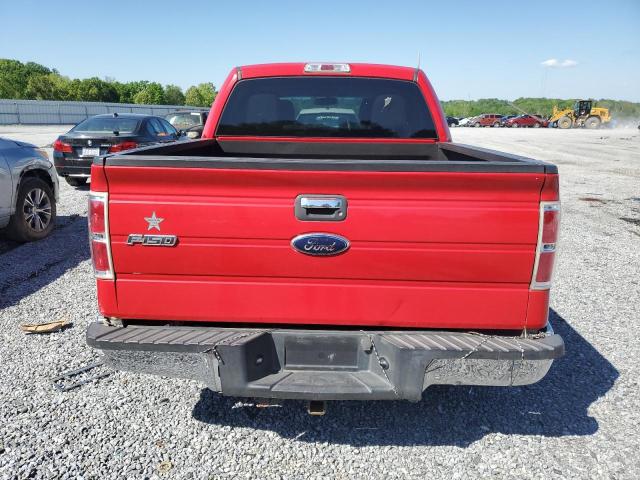 1FTEW1C82AFD71252 - 2010 FORD F150 XLT SUPERCREW RED photo 6