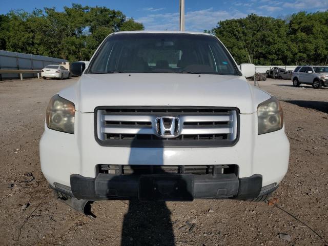 5FNYF28157B010237 - 2007 HONDA PILOT LX WHITE photo 5