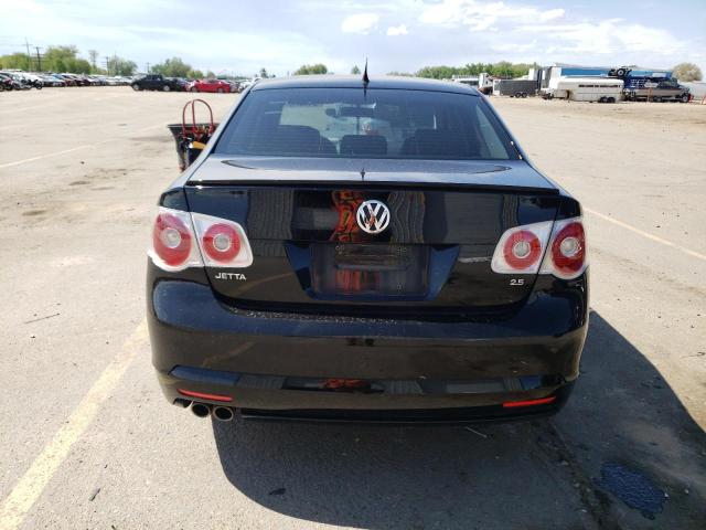 3VWEF71K17M195785 - 2007 VOLKSWAGEN JETTA WOLFSBURG 黑色 照片 6