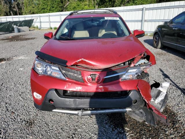 2T3WFREVXFW144970 - 2015 TOYOTA RAV4 XLE RED photo 5