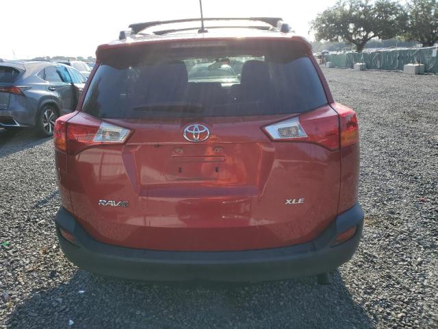 2T3WFREVXFW144970 - 2015 TOYOTA RAV4 XLE RED photo 6