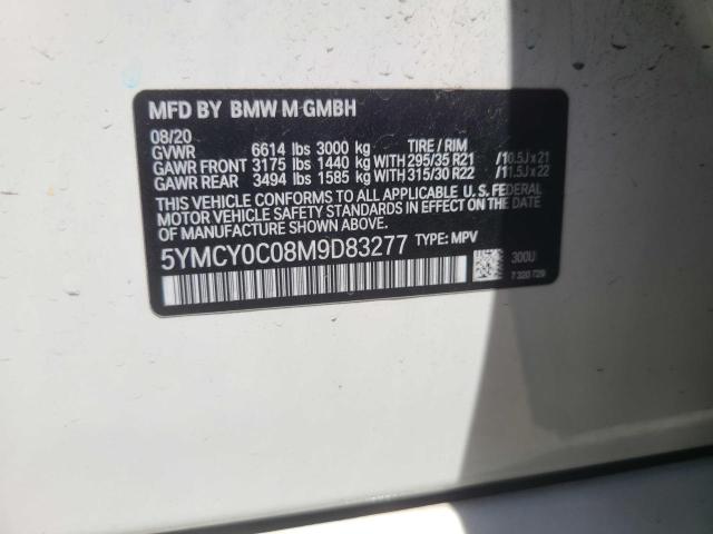 5YMCY0C08M9D83277 - 2021 BMW X6 M GREEN photo 10
